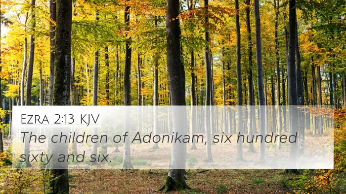 Ezra 2:13 KJV Bible Verse Image