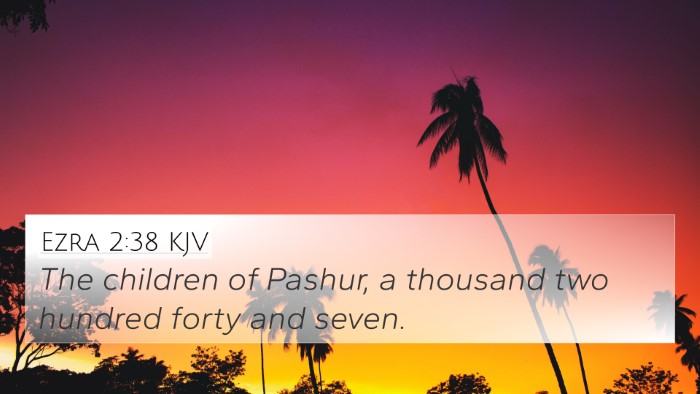 Ezra 2:38 KJV Bible Verse Image