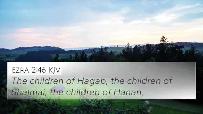 Ezra 2:46 KJV 4K Wallpaper - The children of Hagab, the children of Shalmai, - 4K Wallpaper Bible Verse