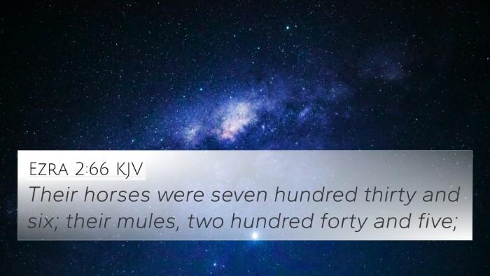 Ezra 2:66 KJV Bible Verse Image