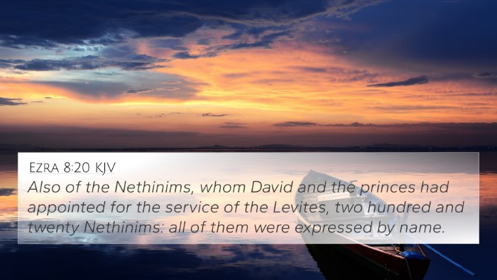 Ezra 8:20 KJV Bible Verse Image