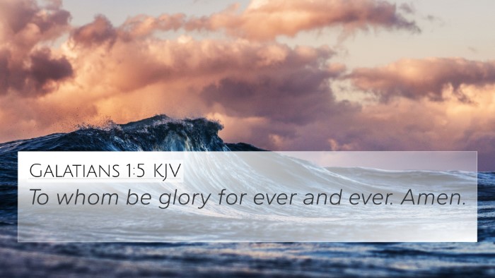 Galatians 1:5 KJV 4K Wallpaper - To whom be glory for ever and ever. - 4K Wallpaper Bible Verse