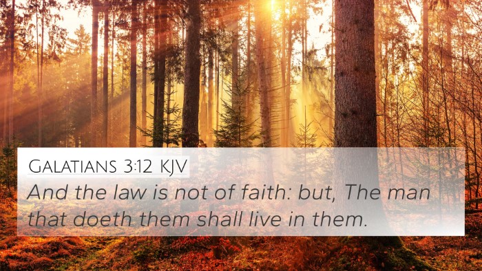 Galatians 3:12 KJV Bible Verse Image