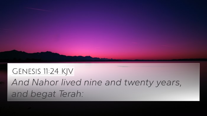Genesis 11:24 KJV 4K Wallpaper - And Nahor lived nine and twenty years, and begat - 4K Wallpaper Bible Verse