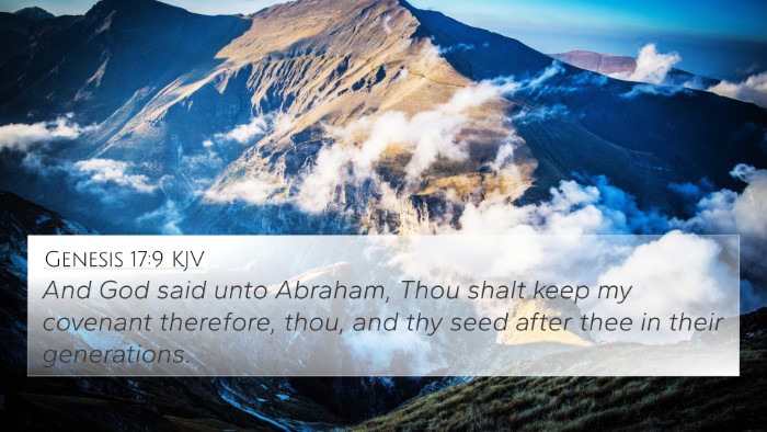 Genesis 17:9 KJV 4K Wallpaper - And God said unto Abraham, Thou shalt keep my - 4K Wallpaper Bible Verse