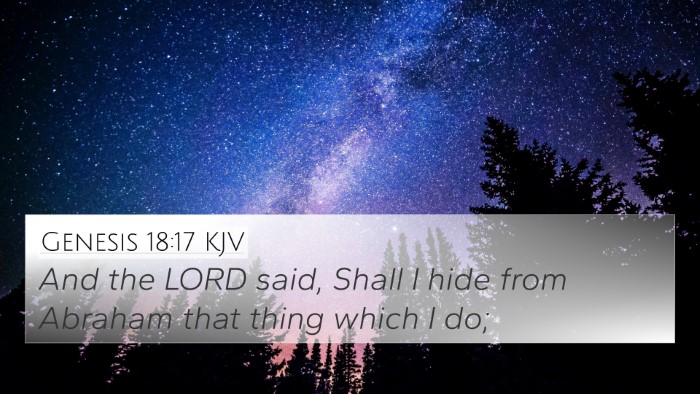 Genesis 18:17 KJV Bible Verse Image