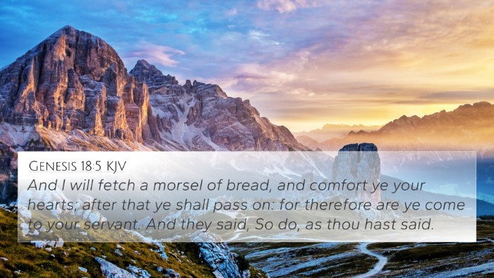 Genesis 18:5 KJV Bible Verse Image