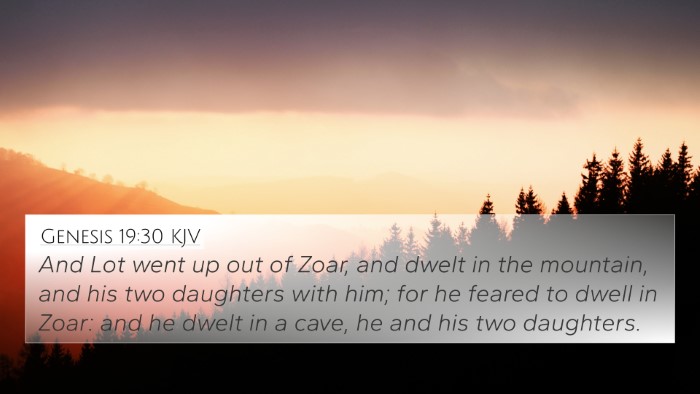 Genesis 19:30 KJV 4K Wallpaper - And Lot went up out of Zoar, and dwelt in the - 4K Wallpaper Bible Verse