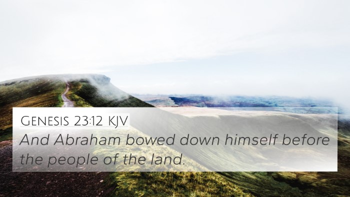 Genesis 23:12 KJV 4K Wallpaper - And Abraham bowed down himself before the people - 4K Wallpaper Bible Verse