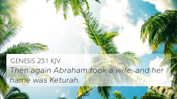 Genesis 25:1 KJV Bible Verse Image