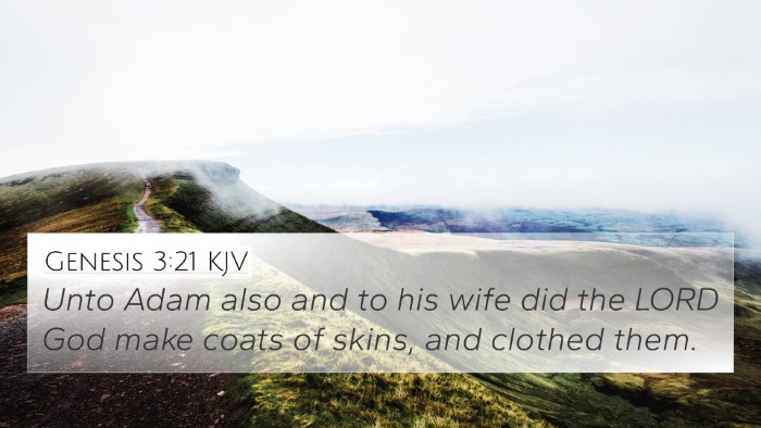 Genesis 3:21 KJV 4K Wallpaper - Unto Adam also and to his wife did the LORD God - 4K Wallpaper Bible Verse