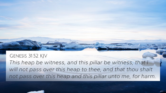 Genesis 31:52 KJV Bible Verse Image