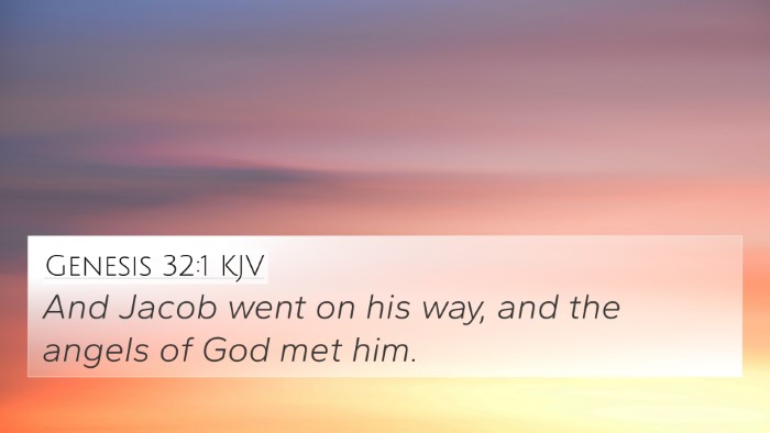 Genesis 32:1 KJV 4K Wallpaper - And Jacob went on his way, and the angels of God - 4K Wallpaper Bible Verse