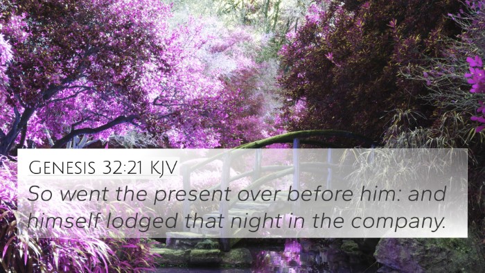 Genesis 32:21 KJV Bible Verse Image