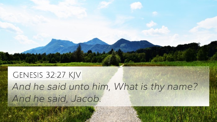 Genesis 32:27 KJV 4K Wallpaper - And he said unto him, What is thy name? And he - 4K Wallpaper Bible Verse