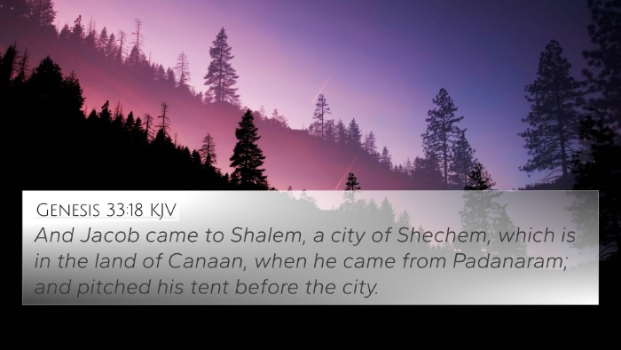 Genesis 33:18 KJV Bible Verse Image