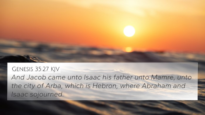 Genesis 35:27 KJV 4K Wallpaper - And Jacob came unto Isaac his father unto Mamre, - 4K Wallpaper Bible Verse