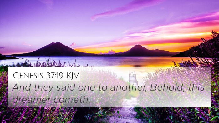 Genesis 37:19 KJV Bible Verse Image
