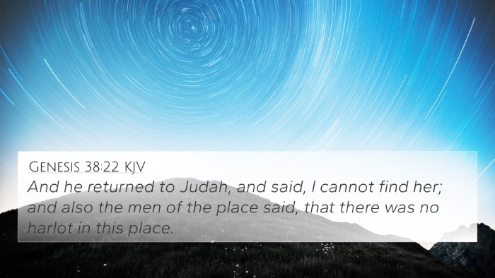 Genesis 38:22 KJV 4K Wallpaper - And he returned to Judah, and said, I cannot find - 4K Wallpaper Bible Verse