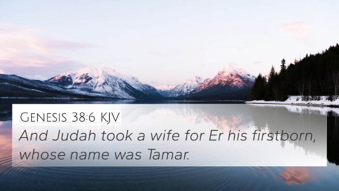 Genesis 38:6 KJV Bible Verse Image