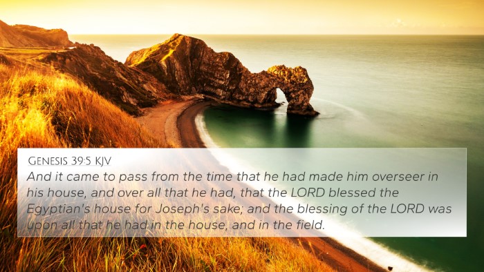 Genesis 39:5 KJV 4K Wallpaper - And it came to pass from the time that he had - 4K Wallpaper Bible Verse