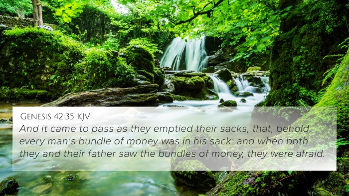 Genesis 42:35 KJV 4K Wallpaper - And it came to pass as they emptied their sacks, - 4K Wallpaper Bible Verse