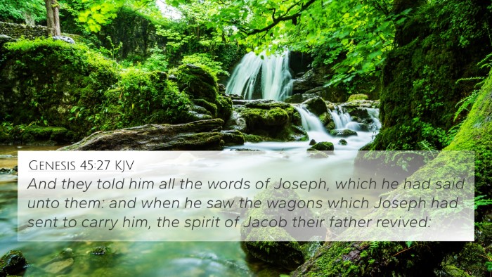 Genesis 45:27 KJV Bible Verse Image