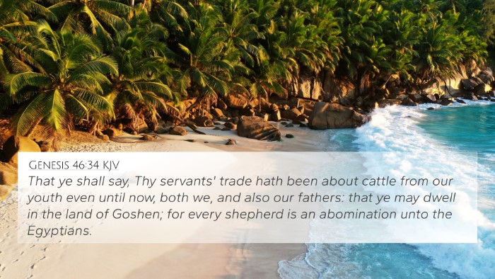Genesis 46:34 KJV Bible Verse Image