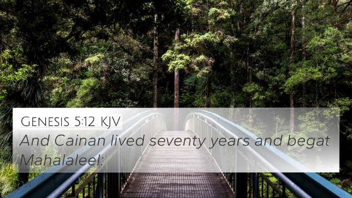 Genesis 5:12 KJV Bible Verse Image