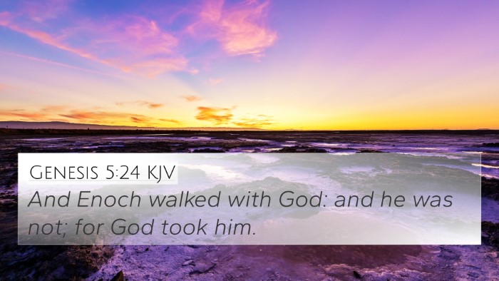 Genesis 5:24 KJV Bible Verse Image