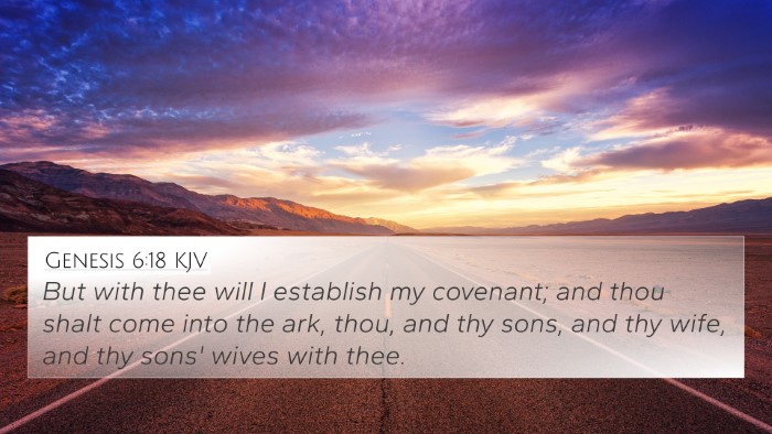 Genesis 6:18 KJV 4K Wallpaper - But with thee will I establish my covenant; and - 4K Wallpaper Bible Verse