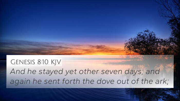 Genesis 8:10 KJV Bible Verse Image