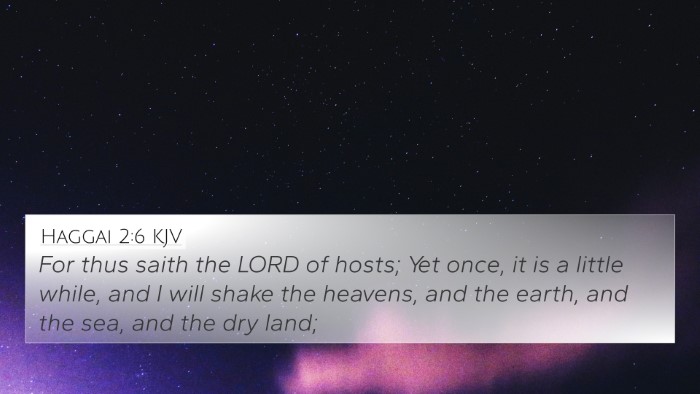 Haggai 2:6 KJV Bible Verse Image