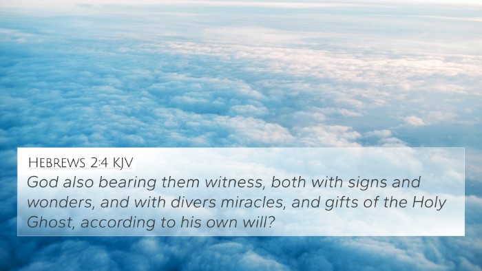 Hebrews 2:4 KJV Bible Verse Image
