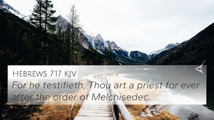 Hebrews 7:17 KJV Bible Verse Image