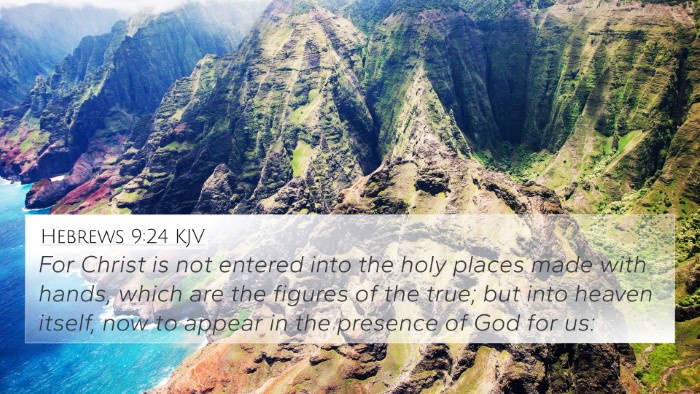Hebrews 9:24 KJV Bible Verse Image