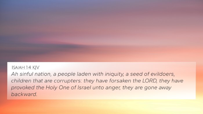 Isaiah 1:4 KJV Bible Verse Image