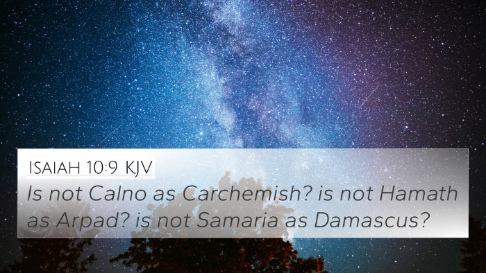 Isaiah 10:9 KJV Bible Verse Image