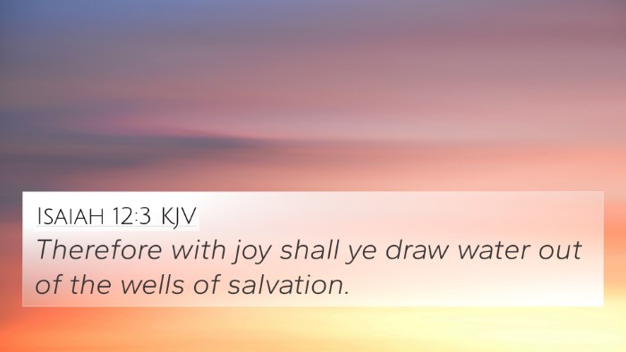 Isaiah 12:3 KJV Bible Verse Image