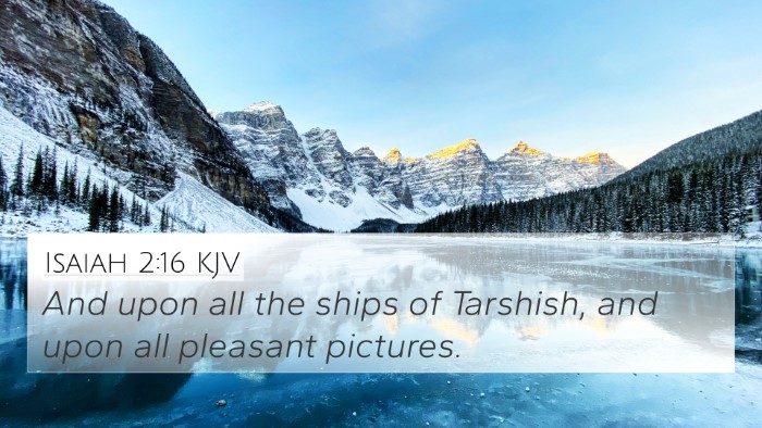 Isaiah 2:16 KJV Bible Verse Image