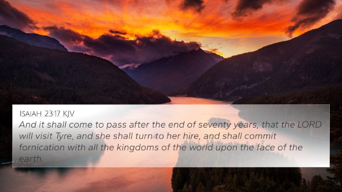 Isaiah 23:17 KJV Bible Verse Image