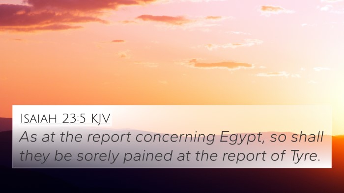 Isaiah 23:5 KJV Bible Verse Image