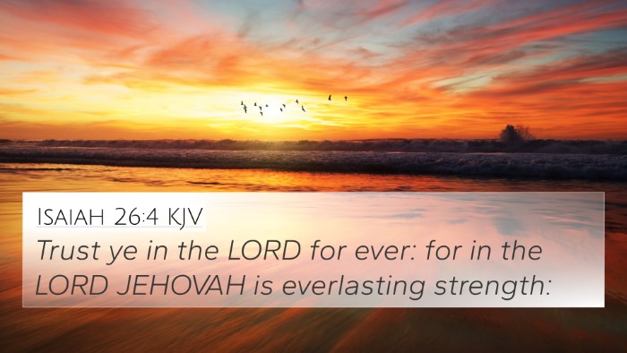 Isaiah 26:4 KJV Bible Verse Image