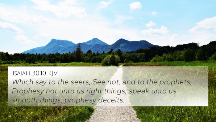 Isaiah 30:10 KJV Bible Verse Image