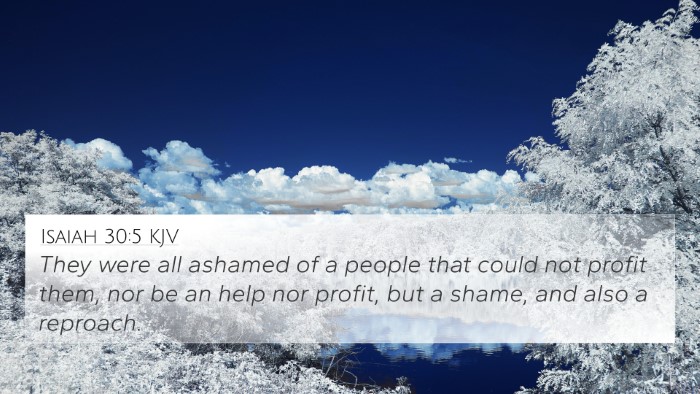 Isaiah 30:5 KJV Bible Verse Image