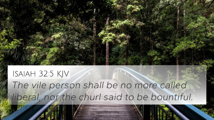 Isaiah 32:5 KJV Bible Verse Image