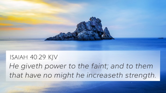 Isaiah 40:29 KJV 4K Wallpaper - He giveth power to the faint; and to them that - 4K Wallpaper Bible Verse