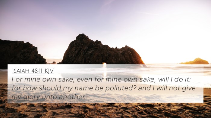 Isaiah 48:11 KJV Bible Verse Image