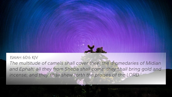 Isaiah 60:6 KJV Bible Verse Image