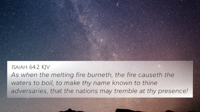 Isaiah 64:2 KJV Bible Verse Image